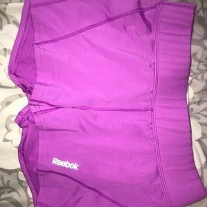 Reebok authentic purple spandex/athletic shorts